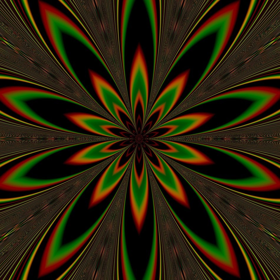 digital abstract flower