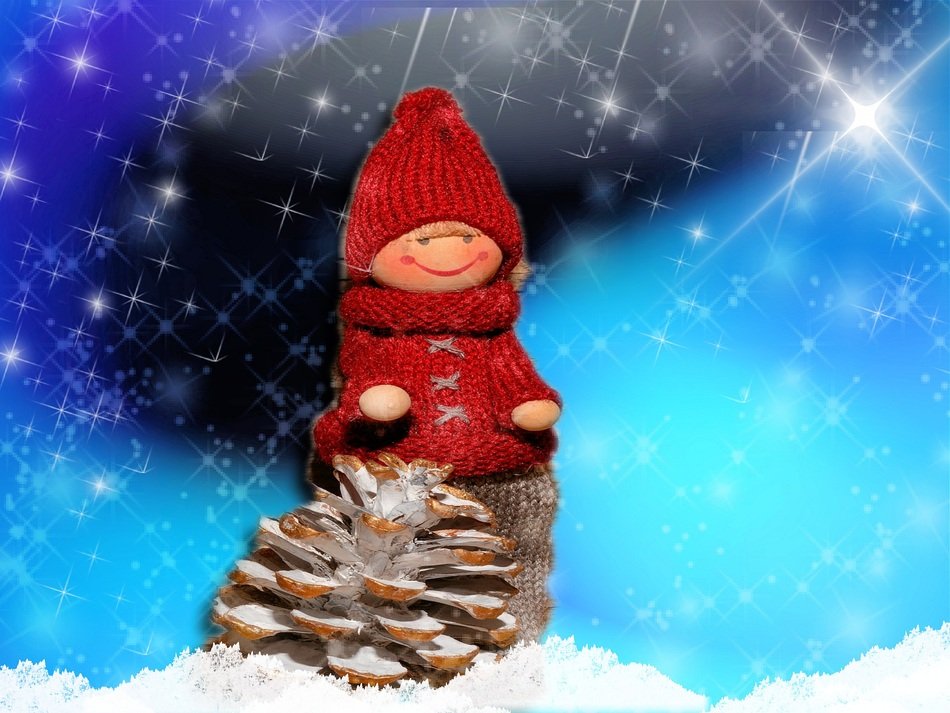 Background Pine Cones Doll