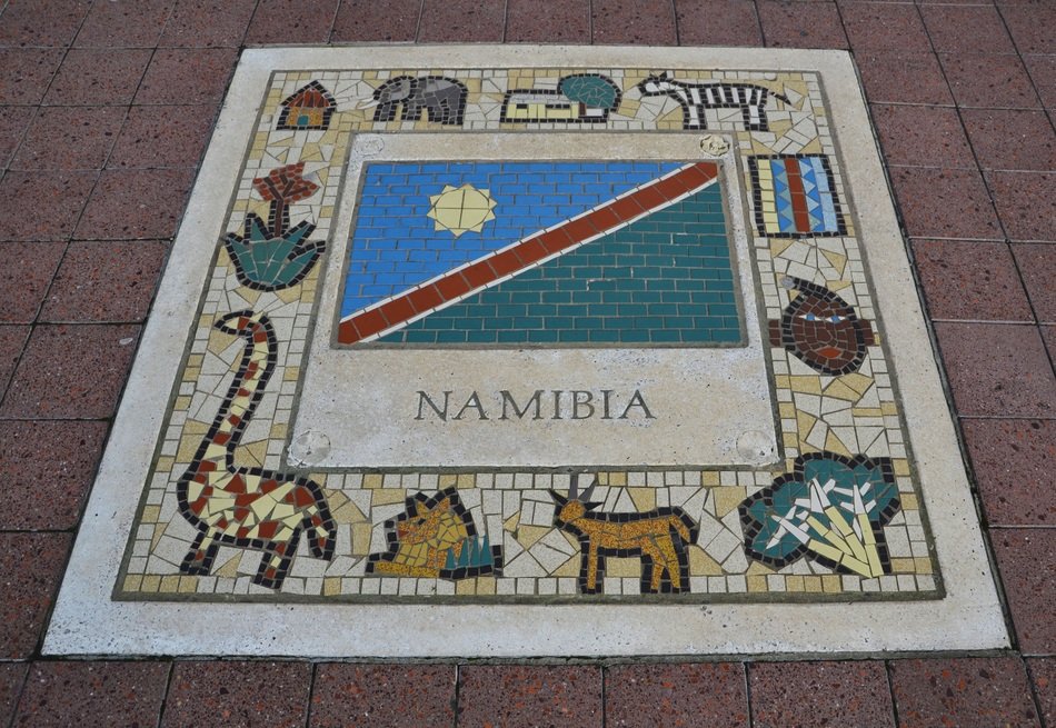 Namibia Team Emblem Flag Ball