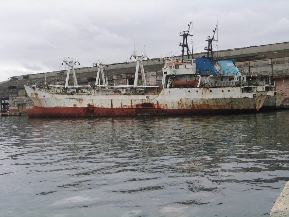 Rusty Ship Old Boat Sea Ocean