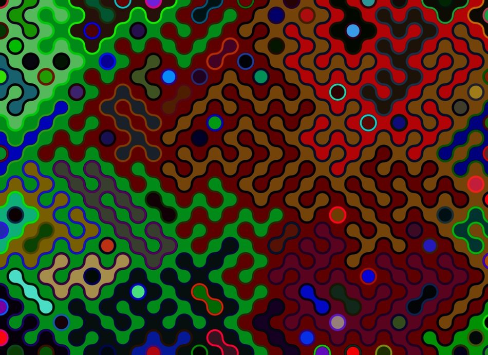Psychedelic Abstract Swirl