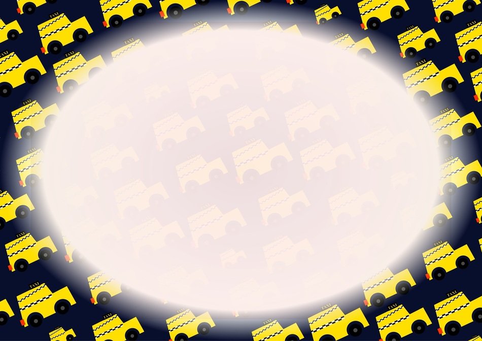 white oval on a dark background with cars