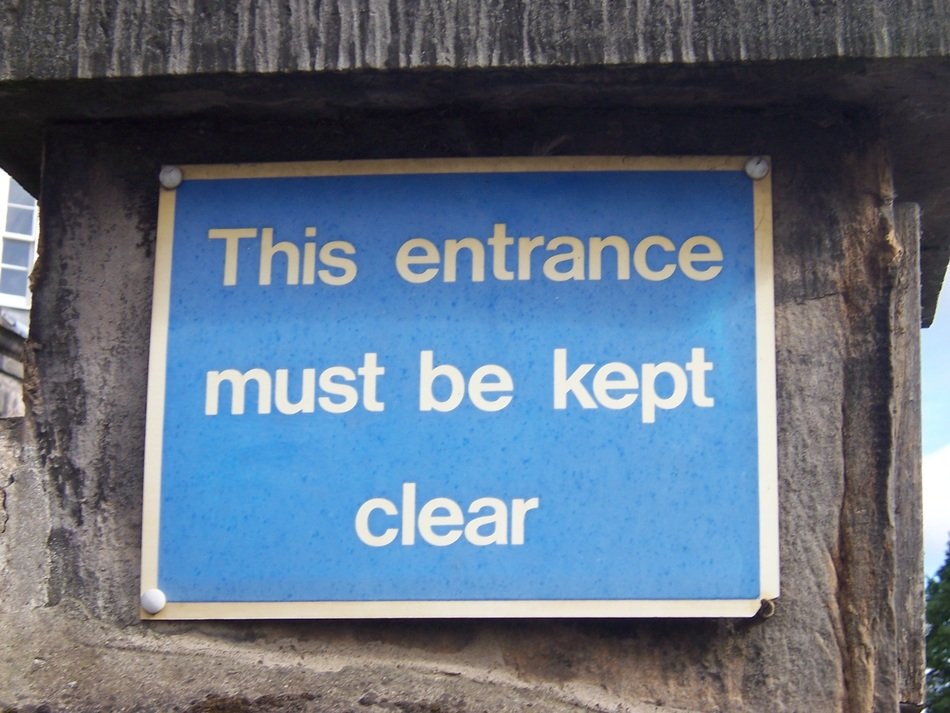 Sign Blue Blue Background