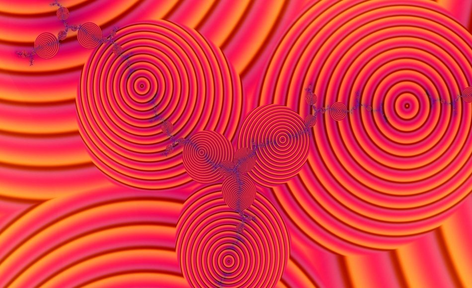 Fractal Pattern Background Pink