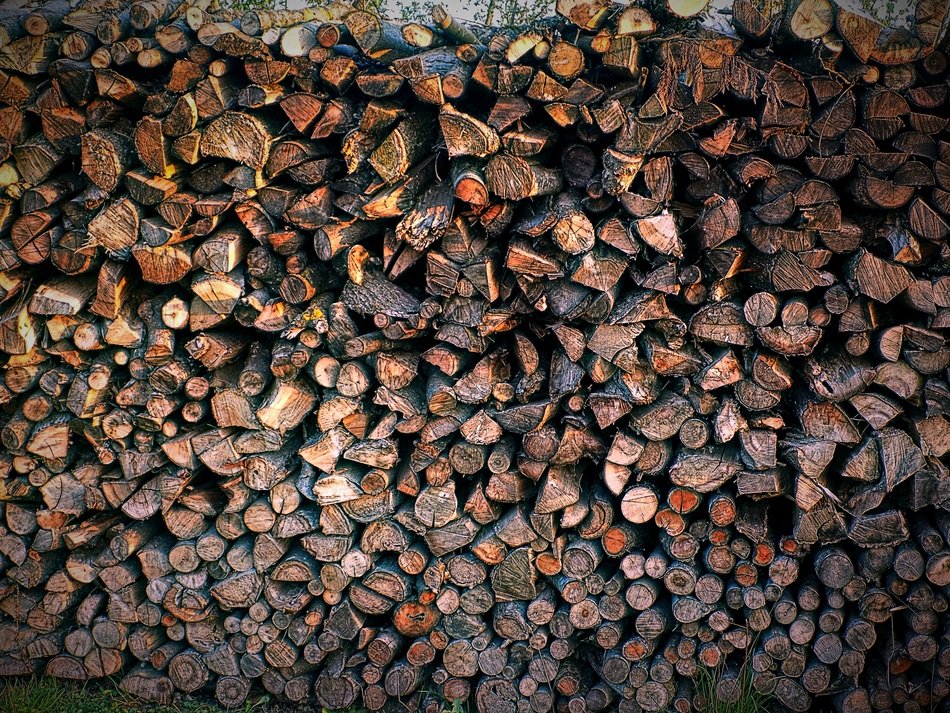 Wood Pile Wood Stacked Up