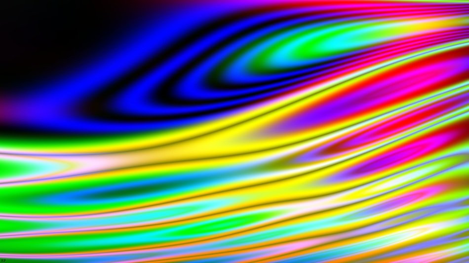 iridescent fuzzy lines