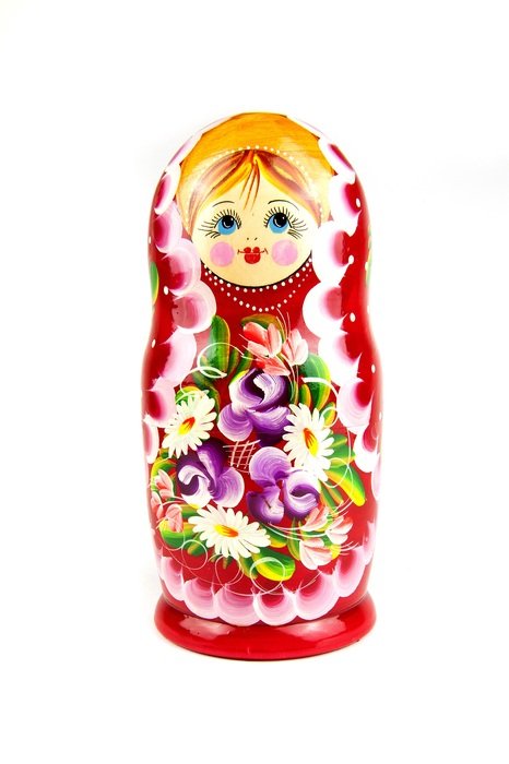 wooden colorful matrioshka