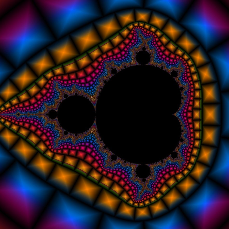 background with fractal abstract drawing