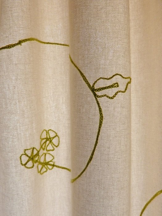 Curtain Burlap Embroidery Fabric