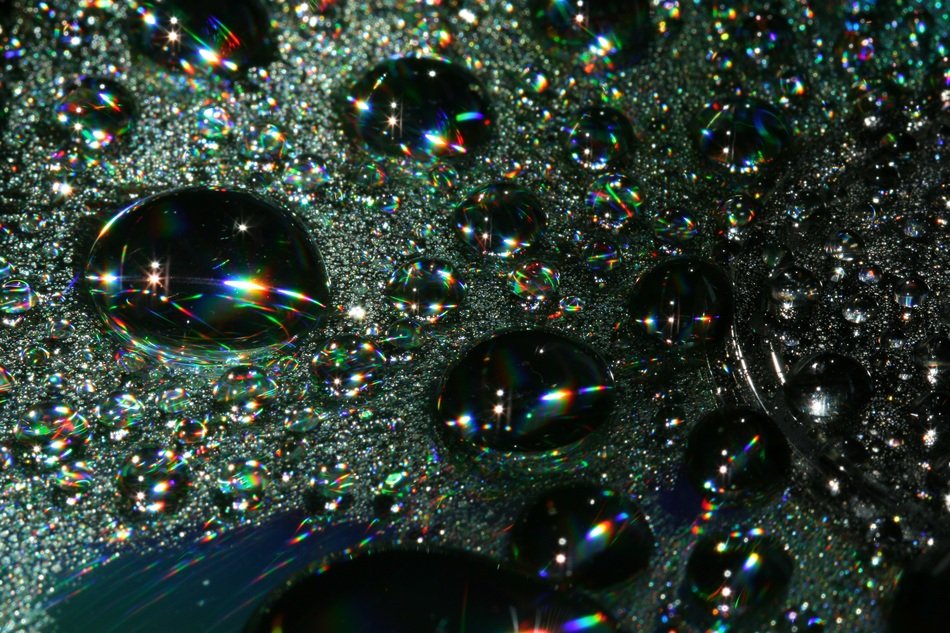 background with water drops dark color