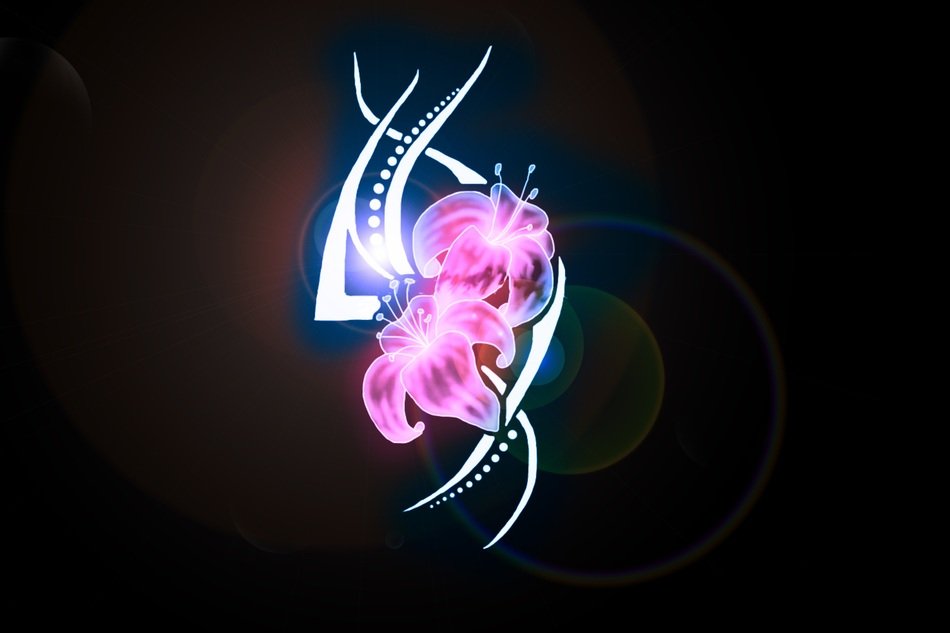 Light Flowers Hotspot Background