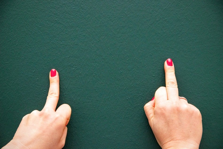 Hands Green Wall Wallpaper
