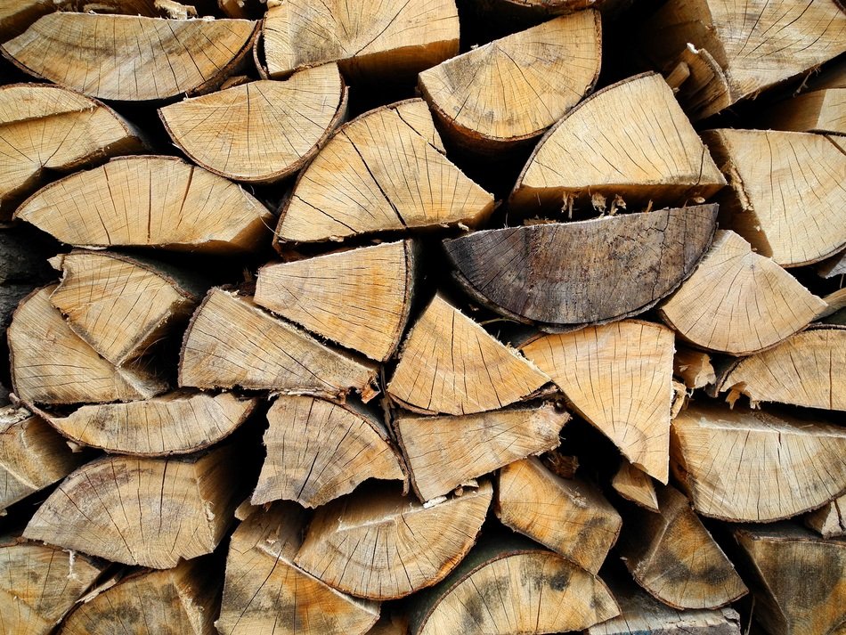 Wood Heating Texture Log