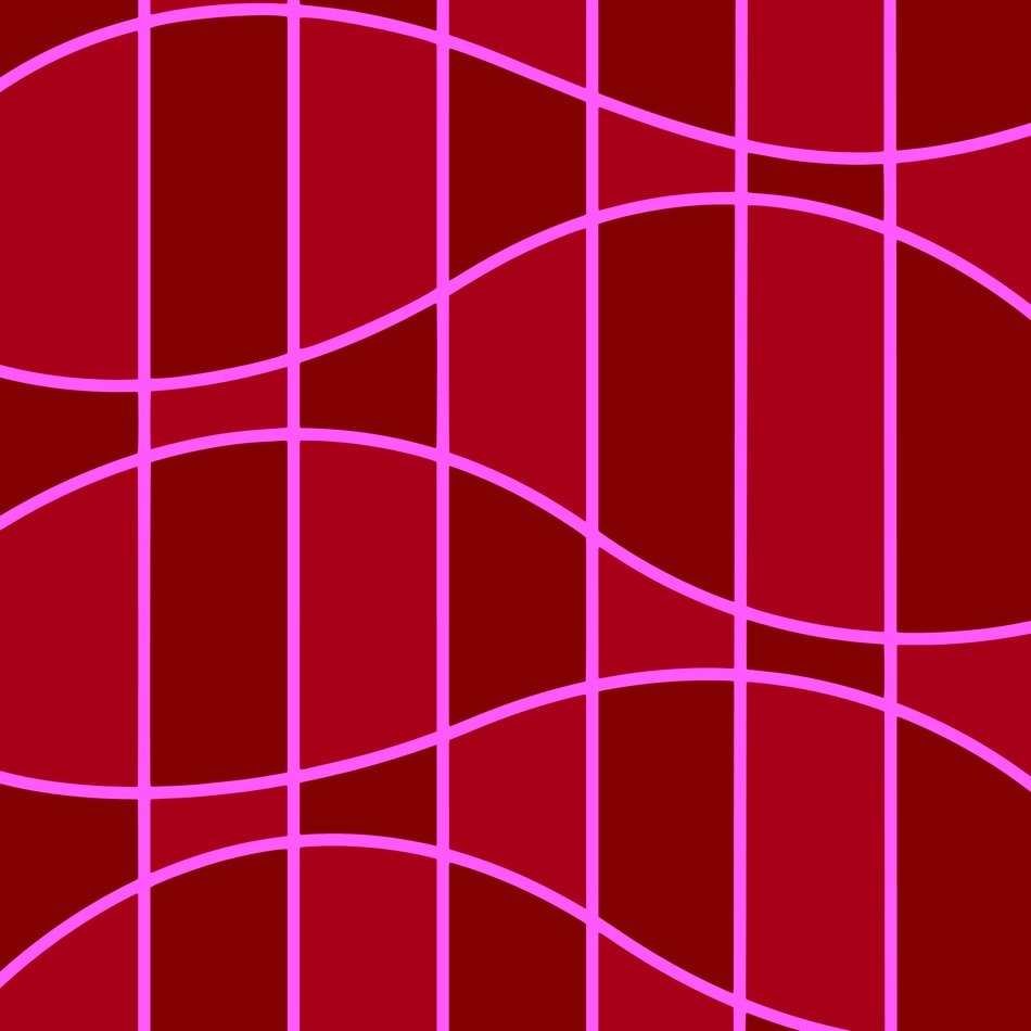 red and purple background with geometric pattern