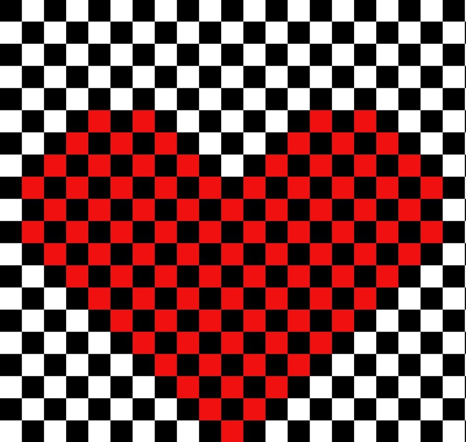 Love Heart Pattern Together