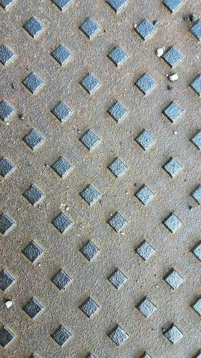 diamond-shaped parts on the wall