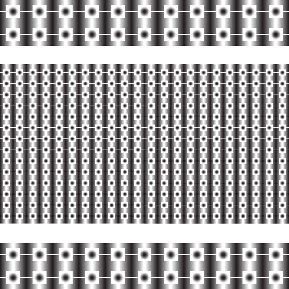 black pattern on white background