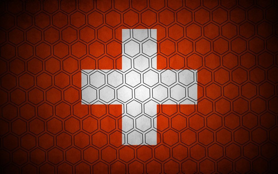 Switzerland Hexagon Flag
