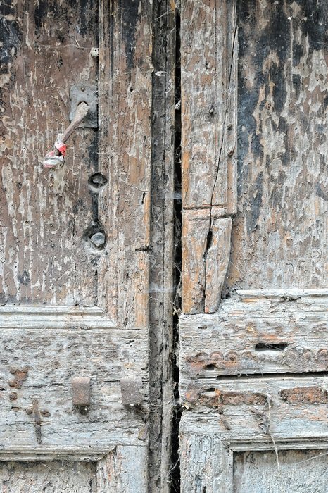Door Wood Texture Paint Iron