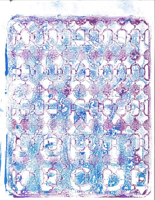 background with pastel blue vintage pattern