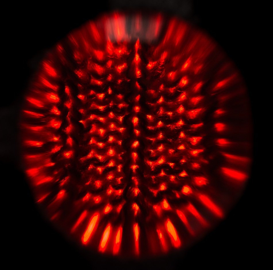 black background with red