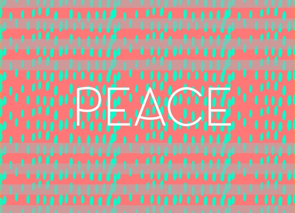 Peace Pattern Background Sign