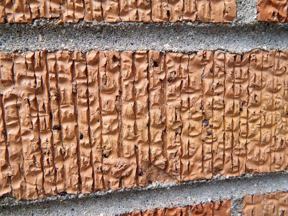Orange Brick Texture Wall