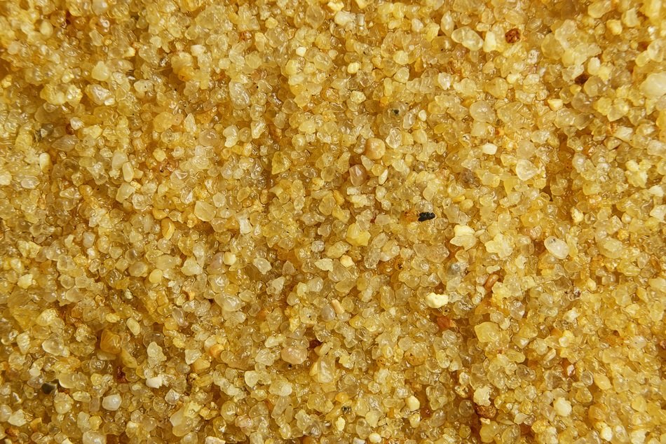 Sand Yellow Gravel Grain Macro