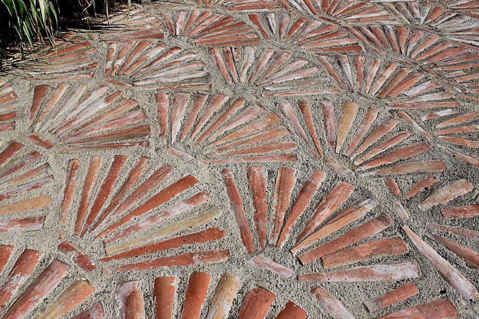 Soil Pattern Red Slabs Colorful