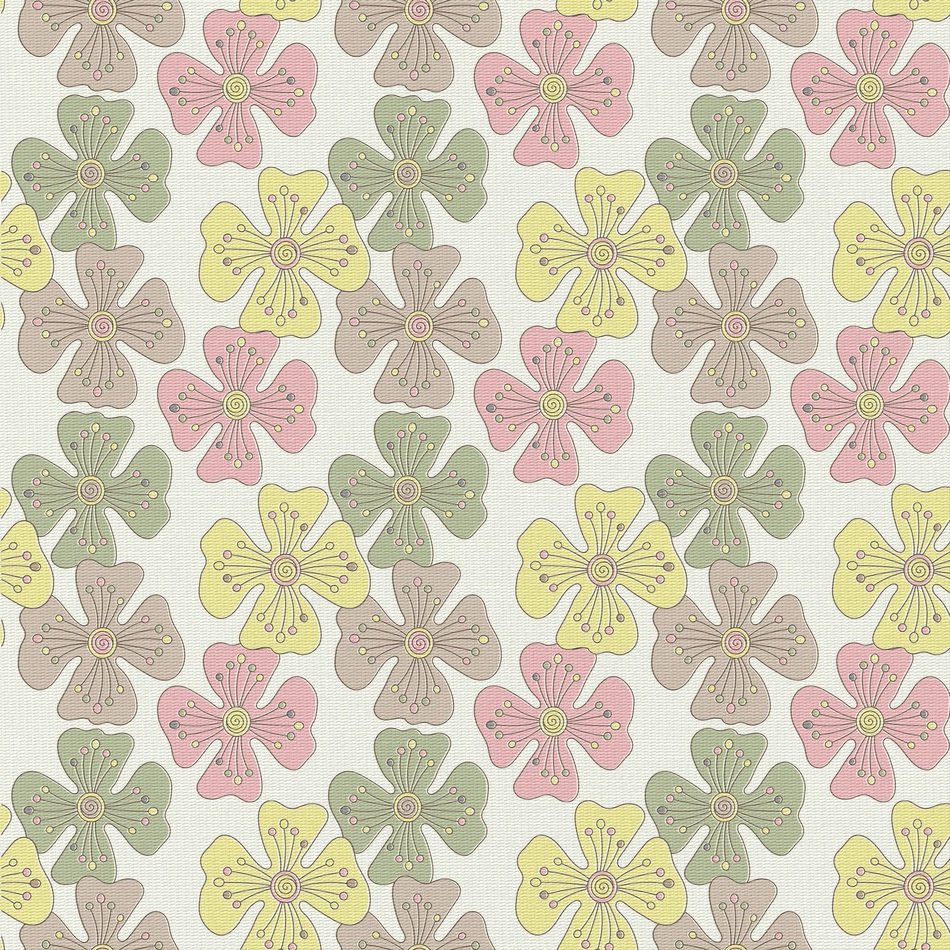 Background Flowers Green Yellow
