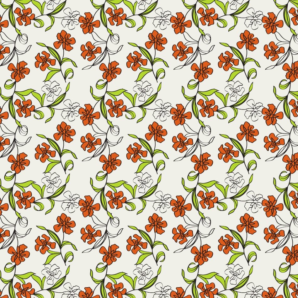 Background Flowers Orange Nature