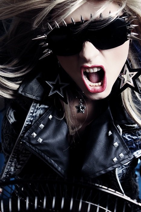 photo of a crazy rock fan