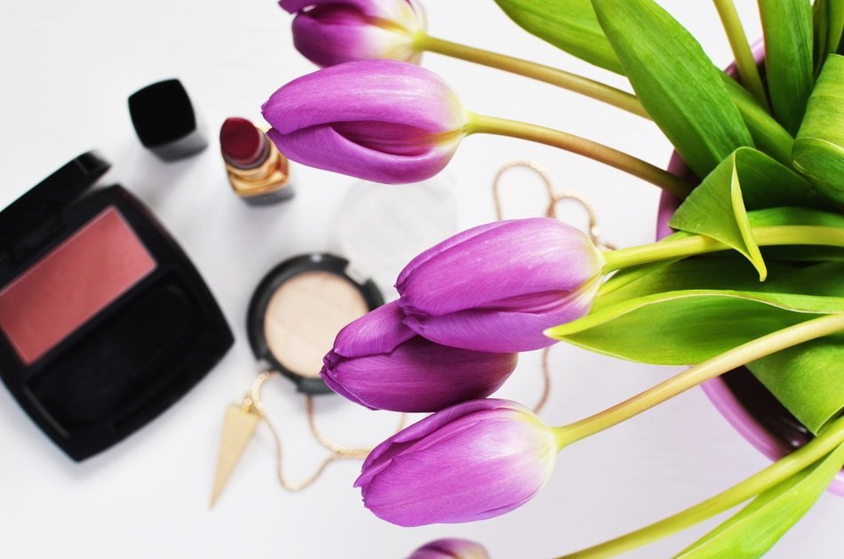 Cosmetics and flowers