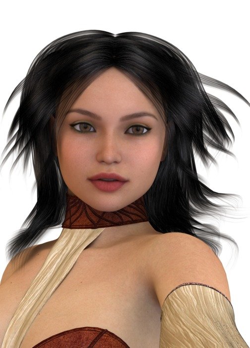 beautiful digital woman