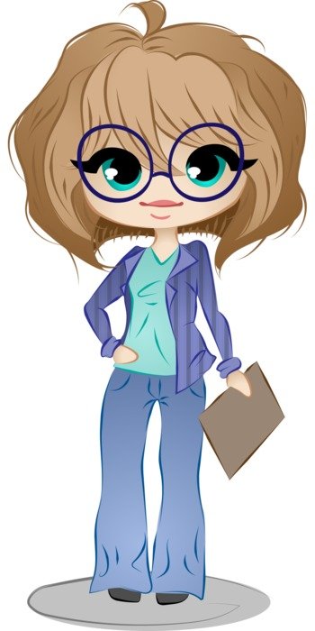 Office Woman drawing