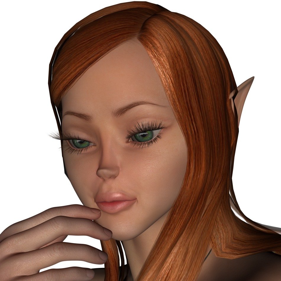 elf girl head