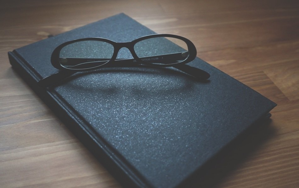 Glasses on Notebook