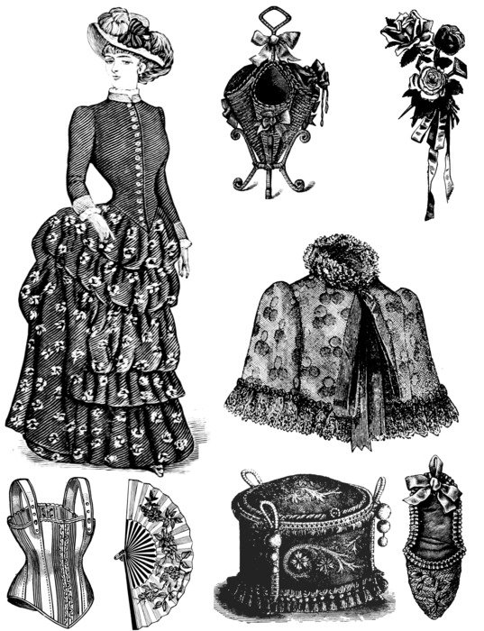 İllustration of Vintage Fashion free image download