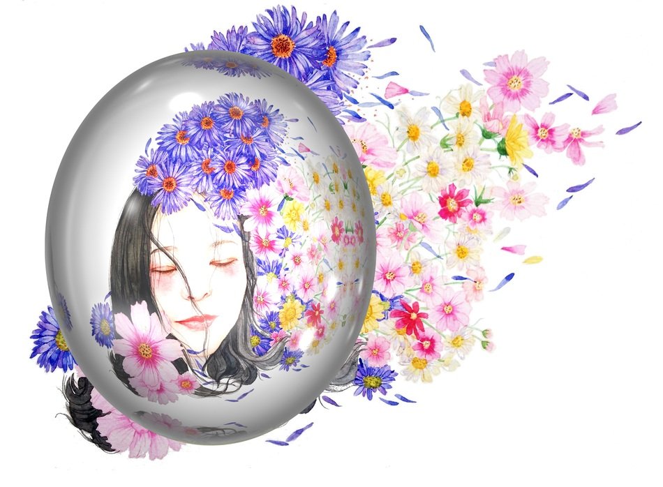 easter egg with floral ornament