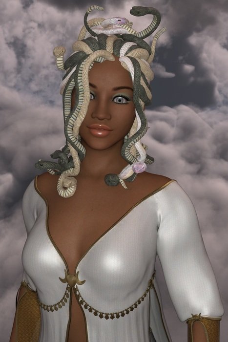 Portrait of Medusa Woman