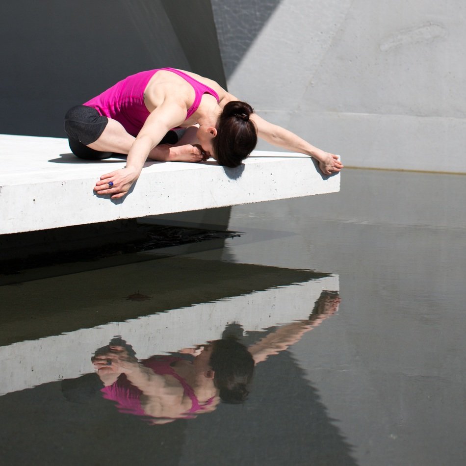 meditating female yogi