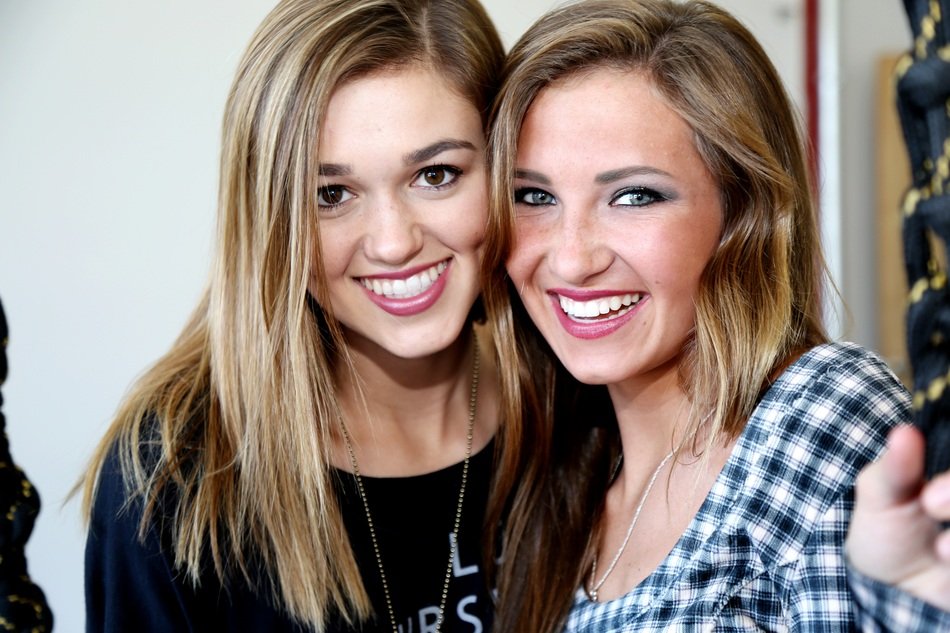 models smiling