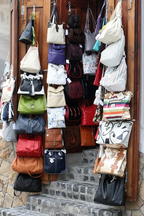 bags shop on the street