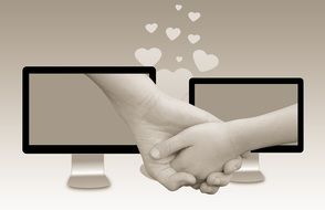 hand in hand as a togetherness symbol