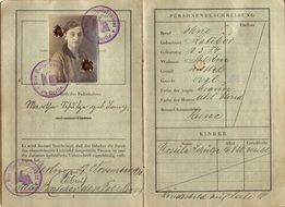 german womanâs Passport from 1930