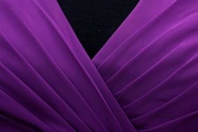 purple corrugated bodice close-up