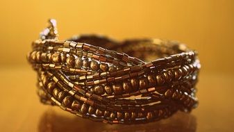 gold bracelet as jewelry