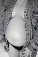 Pregnancy, Woman with big belly