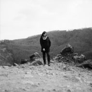 young girl hiking
