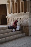 woman in the temple